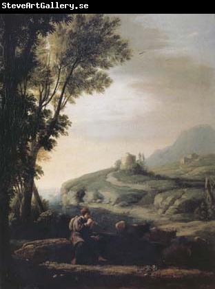 Claude Lorrain Pastoral Landscape with Piping Shepherd (mk17)